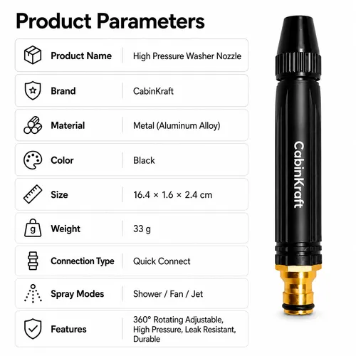 🔥HOT SALE🔥 COD！ 3-Mode Adjustable High-Pressure Washer Nozzle